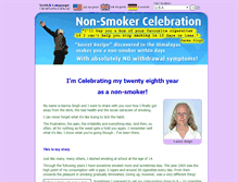 Tablet Screenshot of non-smokercelebration.com